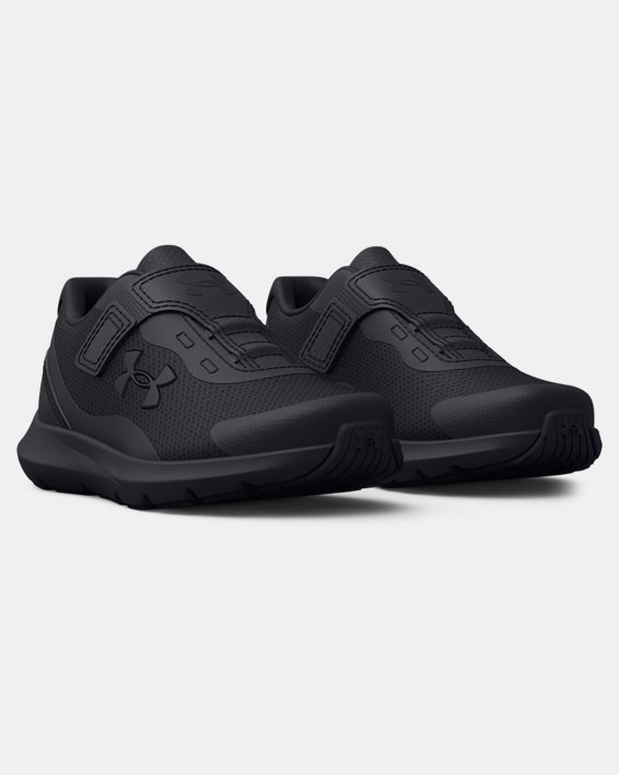 Boys' Infant UA Surge 3 AC Running Shoes, Black, pdpMainDesktop image number 3